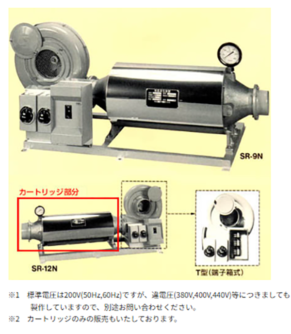 熱風発生器詳細